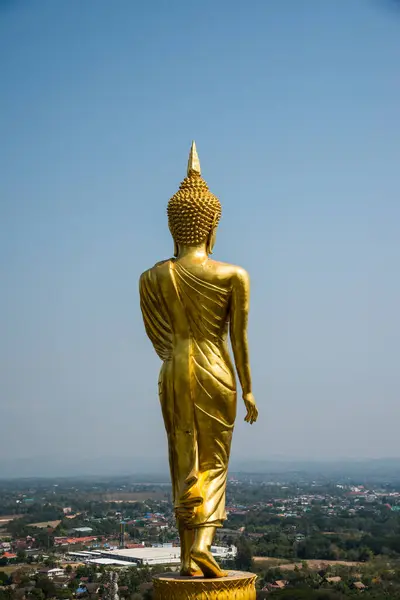 Arany Buddha Szobor Phra Khao Noi Templomban Thaiföld — Stock Fotó