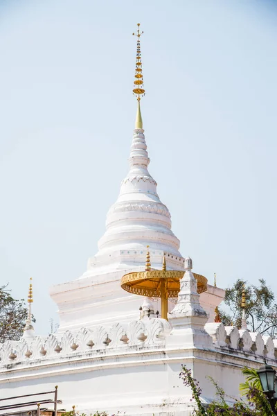 Bílá Pagoda Nan City Thajsko — Stock fotografie