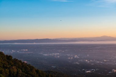 Chiang Mai city with morning sky, Thailand.