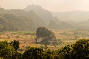 Phu Langka Ulusal Parkı, Tayland Güzel Manzarası.