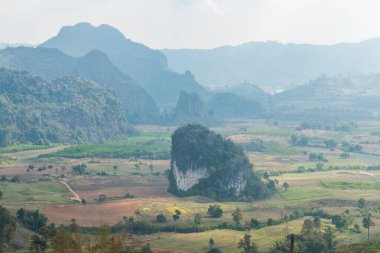 Phu Langka Ulusal Parkı, Tayland Güzel Manzarası.
