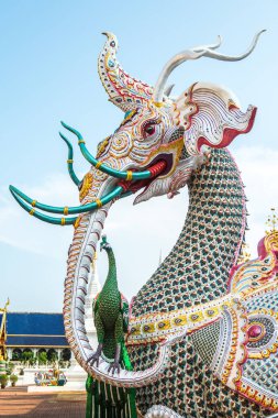 Tayland 'daki Ban Den Tapınağında Himmapan yaratığı.