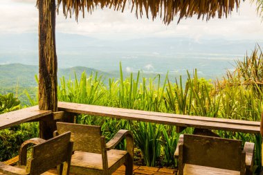Mon Jam manzaralı dinlenme alanı, Tayland.