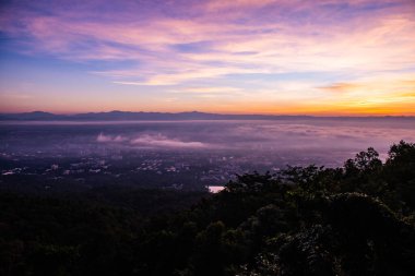 Chiang Mai city with morning sky, Thailand.