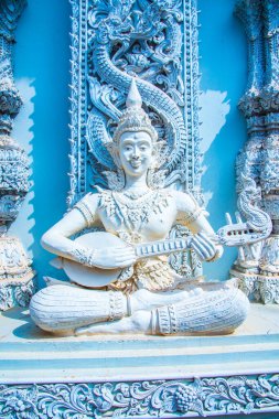 Tayland 'ın Nan eyaletindeki Ming Muang tapınağında güzel bir kalıp sanatı..