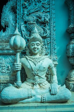 Tayland 'ın Nan eyaletindeki Ming Muang tapınağında güzel bir kalıp sanatı..