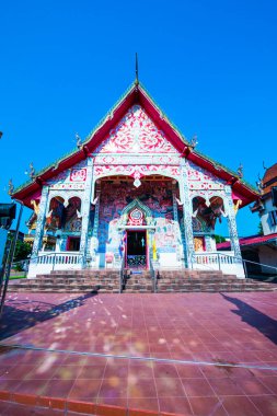 Tayland 'ın Nan ilindeki Hua Wiang Tai tapınağı.