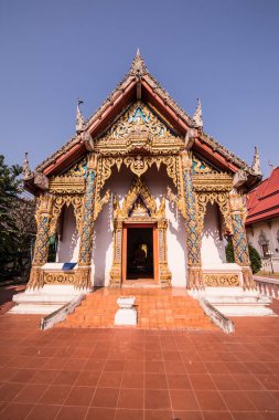 Tayland 'ın Nan ilindeki Hua Wiang Tai tapınağı.