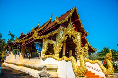 Phaya Wat tapınağının Lanna tarzı kilisesi, Tayland.