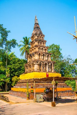 Tayland 'ın Nan şehrinde antik bir tapınak.