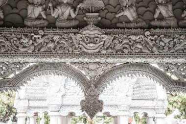 Tayland 'ın Nan eyaletindeki Ming Muang tapınağında güzel bir kalıp sanatı..