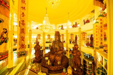 Guan Yin heykeli Hyuaplakang Tapınağı, Tayland 'da yapılmış..