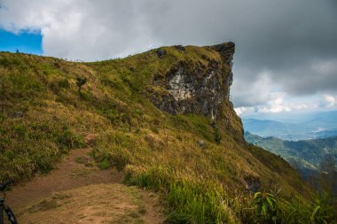 Chiangrai, Tayland 'daki Phu Chi Fa Dağı manzarası.