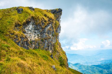 Chiangrai, Tayland 'daki Phu Chi Fa Dağı manzarası.