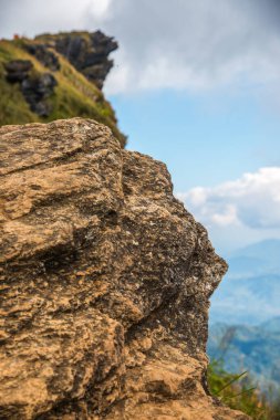 Chiangrai, Tayland 'daki Phu Chi Fa Dağı manzarası.