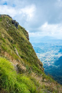 Chiangrai, Tayland 'daki Phu Chi Fa Dağı manzarası.