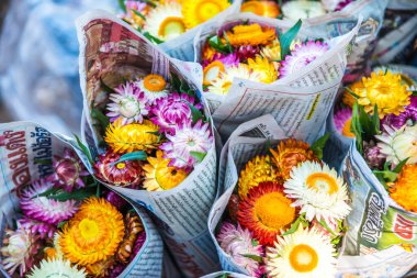 Hasır çiçek paketi, Tayland.