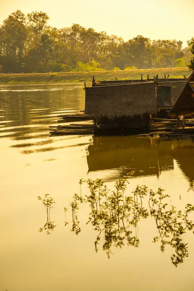 stock image Landscape view of Huay Tueng Tao lake in Chiangmai province, Thailand.