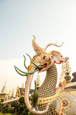 Tayland 'daki Ban Den Tapınağında Himmapan yaratığı.