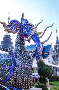 Tayland 'daki Ban Den Tapınağında Himmapan yaratığı.