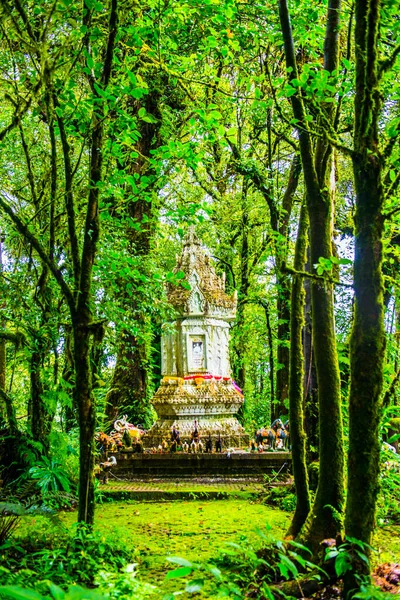 Doi Inthanon Ulusal Parkı 'ndaki Kral Inthanon Anıt Tapınağı, Tayland.