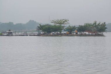 Tilok Aram temple in Kwan Phayao lake, Thailand.