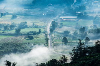 Phu Langka Ulusal Parkı, Tayland Güzel Dağ Manzarası.