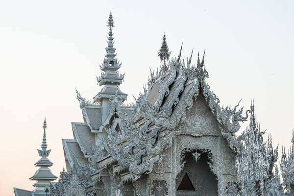 Rong Khun temple in Chiang Rai province, Thailand.