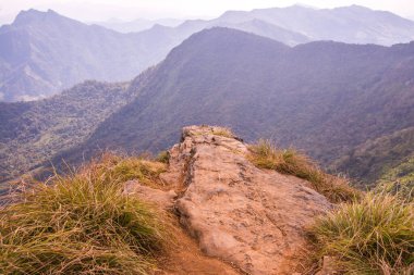 Chiangrai, Tayland 'daki Phu Chi Fa Dağı manzarası.