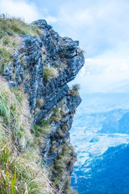 Chiangrai, Tayland 'daki Phu Chi Fa Dağı manzarası.