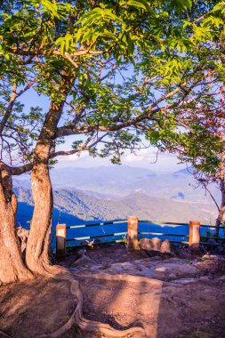 Doi Pha Tang 'ın Chiangrai, Tayland' daki görüş açısı.