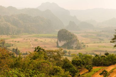 Phu Langka Ulusal Parkı, Tayland Güzel Manzarası.