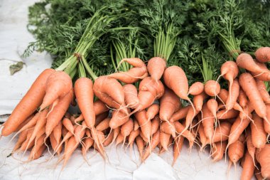 Taze havuçlar hazır, Tayland.