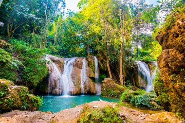 Tansawan Şelalesi Doi Phu Nang Ulusal Parkı, Tayland.