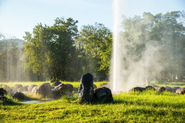 Chiangmai, Tayland 'da Sankamphaeng kaplıcaları.