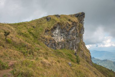 Chiangrai, Tayland 'daki Phu Chi Fa Dağı manzarası.