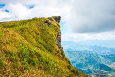 Chiangrai, Tayland 'daki Phu Chi Fa Dağı manzarası.
