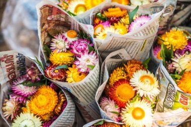 Hasır çiçek paketi, Tayland.