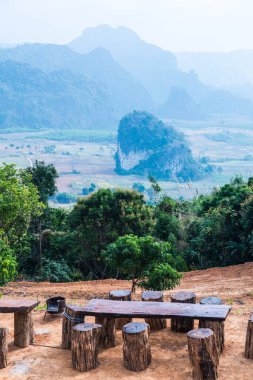 Phu Langka Ulusal Parkı, Tayland Güzel Manzarası.