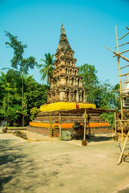 Tayland 'ın Nan şehrinde antik bir tapınak.