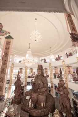 Guan Yin heykeli Hyuaplakang Tapınağı, Tayland 'da yapılmış..