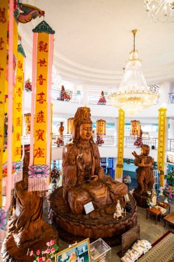 Guan Yin heykeli Hyuaplakang Tapınağı, Tayland 'da yapılmış..