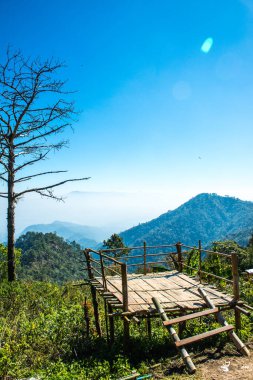 Tayland 'ın Chiangmai eyaletindeki dağ manzarası..