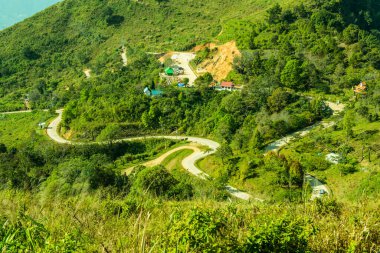 Tayland 'ın Chiangrai eyaletindeki Doi Pha Tang' da Dağ Manzarası.