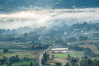 Phu Langka Ulusal Parkı, Tayland Güzel Dağ Manzarası.