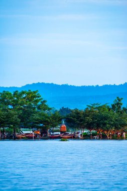Tilok Aram temple in Kwan Phayao lake, Thailand.