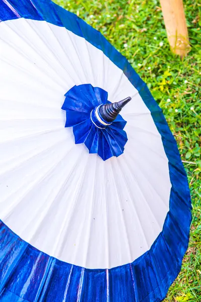 stock image Thai native umbrella on ground, Thailand.