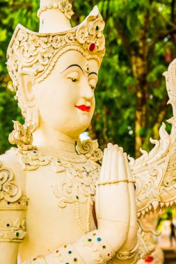 Tayland 'ın Chiangmai eyaletindeki Darabhirom Ormanı Manastırı' nda güzel bir kalıp sanatı..