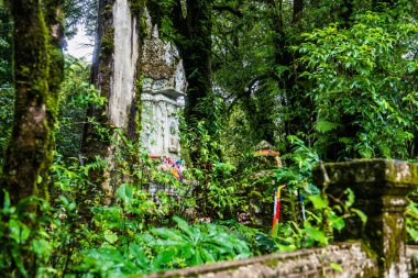 Doi Inthanon Ulusal Parkı 'ndaki Kral Inthanon Anıt Tapınağı, Tayland.