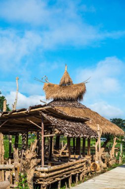 Tayland 'da Mae Hong Son vilayetinde Tayland kır köşkü.